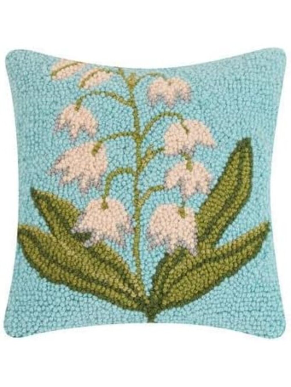 Lily Valley Floral Hook Pillow 10x10 - Cozy Home Decor Accent, Unique Gift